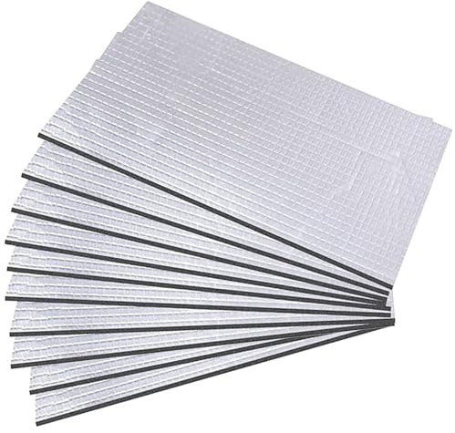 MIGIFTDY 5MM Tappetino fonoassorbente per Auto, Stuoia Autoadesiva Dell'Attenuazione del Suono, Materiale Espanso di Isolamento di Calore E di Rumore, Audio Isolamento E Smorzamento di Rumore