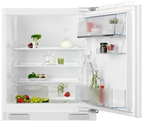 AEG 6000 Series Integrated Under Counter Larder Fridge NSK6I82EF, 81.9 cm, 133 Litres, Auto Defrost, Flexible Storage with OptiSpace, Safety Glass Shelves, LED, 819x596x547mm, Class E