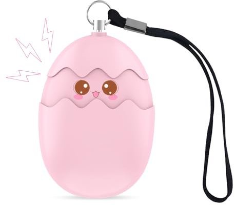 Ninonly Alarme Personnelle 130dB Anti-Agression - Sirène d'Urgence Avec Lumière LED - Sécurité Pour Femmes, Enfants, Personnes Âgées