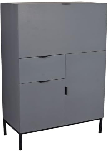 Sekretär Schreibsekretär Klappsekretär Schreibtisch 80 cm Petrol Restposten hmb405 Palazzo Exklusiv