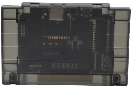 Plyisty Cartuccia di Gioco 3000 in 1 per SNES, Scheda di Memoria Integrata da 8 GB, Versione V1 Flash Cart Riproduce Giochi di Tutte le Regioni (Console USA)