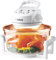 Iskra Halogenofen 12-17L effizienter Konvektionsofen, 250 °C Heißluftofen mit Timer, 1400W, Schnelles Aufheizen, Robustes Glas, Umfangreiches Zubehör