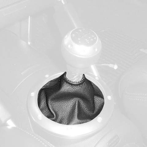 RedlineGoods Schaltsack (Gamasche) kompatibel mit Audi TT 2000-06. Maßgeschneidert – nicht universell. Echtes hochwertiges italienisches schwarzes Leder mit rotem Faden
