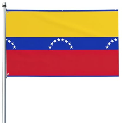 Bandera de Venezuela con impresión de bandera de jardín de 35 x 60 pulgadas, de una sola cara, bandera decorativa para exteriores