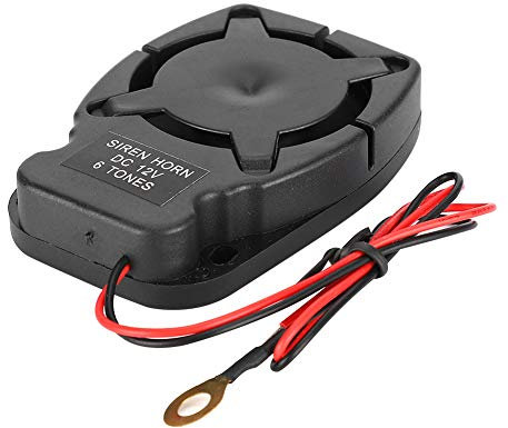 Auto Anthähler Alarmlautsprecher Compact 6 Ton 110 DB Sicherheitssystem für Fahrzeuge Alarm Alarm Rogu in Verschiedenen ABS Schwarzen DC12V -Autos