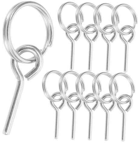 Tofficu Accessoires pour Tente De Camping Connecteurs en Fibre Optique, Goupilles De Connexion Légères, Lot de 10 Pièces, Compatibles Multiples Tentes, Usage Extérieur Randonnée Camping