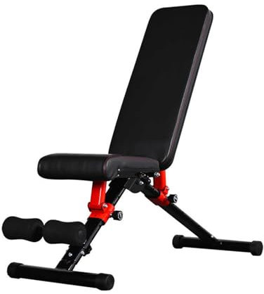 Hantelbank, Klappbarer Drückerstuhl, Schräg-/Neigungs-Flachbank, For Heim-Fitnessstudio Und Ganzkörpertraining, Tragkraft 180 Kg