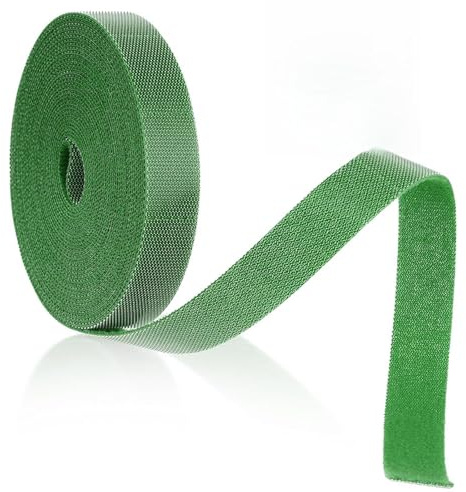 Pflanzen-Bindeband, 10 mm dick, Hakenschlaufe, Gartenpflanzenbänder, Pflanzenbinder für Kletterpflanzen, Garten, Bäume, Reben, Sträucher, 4 Stück