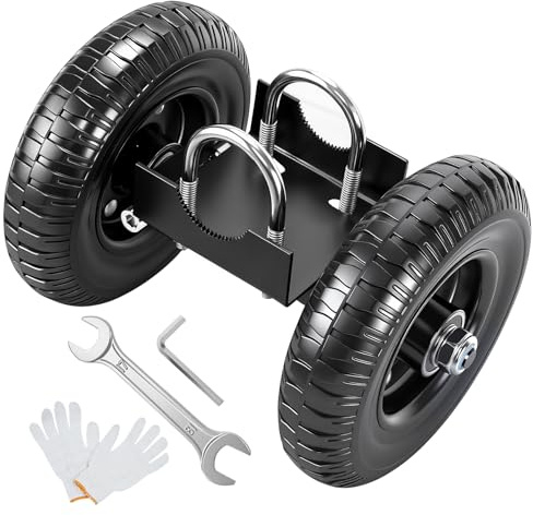 8 Inch Heavy Duty Rolling Gate Wheel, Sliding Gate Rollers for Metal Tube Gate and Chain Link Fence, Driveway Entrance Gates, Commercial & Industrial Use, Max Load 660 lbs