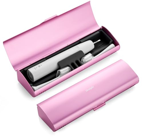Oralphi Etui Brosse a dent Electrique pour Oral B/Oral-B Pro/Oral-B IO/Philips Sonicare 4100 5300 et la Plupart des Autres Marques de brosses à Dents,Boite Brosse a dent pour Voyage,Maison,Rose
