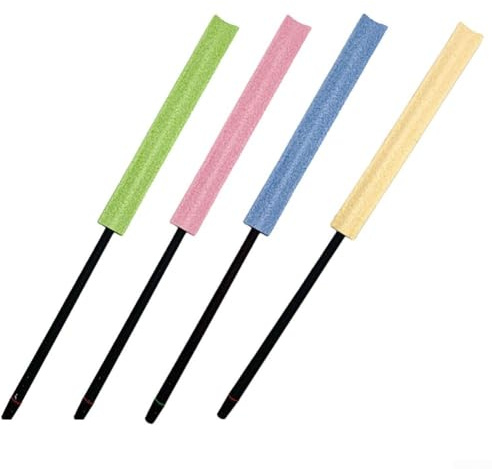 Nettoyeur de flûte à cavité intérieure avec tige en silicone pour des solutions de nettoyage complètes (rose)