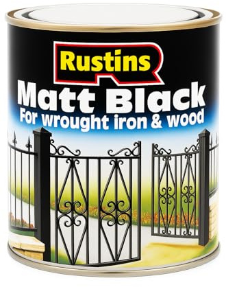 AXpower Inspirational Technology Empowering People Matt Black Paint 250ml | Smooth Matt Finish for Wrought Iron & Wood | Quick Drying, Hardwearing, Water-Based Paint for Interior & Exterior Use,