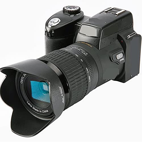 Macchina fotografica digitale, Zoom ottico 24X Teleobiettivo grandangolare Fotocamera digitale professionale SLR Torcia 33MP Registratore 1080P 3quot;Schermo(16G SD Card,NO Flashlight)