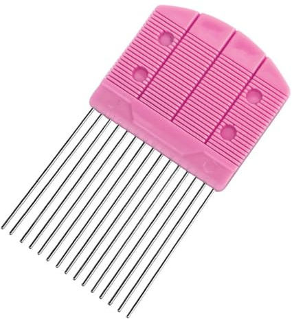 LOLIPPYY Herramienta de Peine Grande para Filigrana de Papel, Máquina de Tejer Portátil Color Rosa, Peine Flexible y Duradero para Tablero de Quilling, Suministros para Manualidades