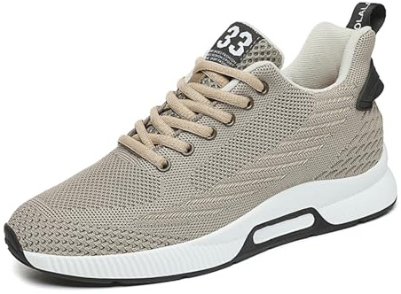 Chaussures Rehaussantes Hommes 8cm décontractées Sport Lacets légères Respirantes Talon caché Sneakers Montantes Confort Mode Urbaine