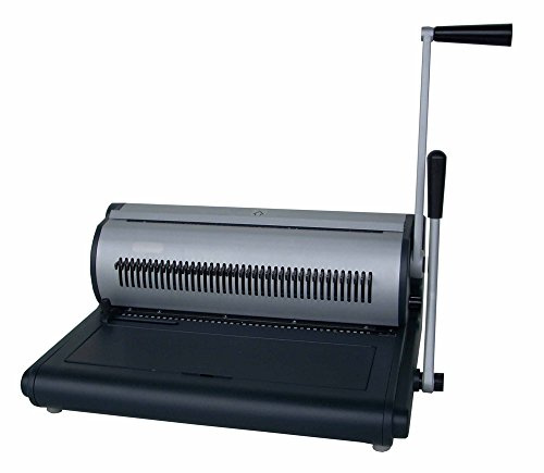 Tamerica TW-3100 Manuelle Drahtstanz- und Bindemaschinen, 3:1 Tonhöhe, 5000 Blatt/Stunde, 250 Bücher/Stunde, 3/16 Zoll – 1 1/4 Zoll Bindekapazität, 20 Blatt Stanzkapazität, 40 abschaltbare Stanzformen