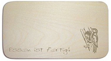 Breakfast Board Woodpecker with Desired Engraving