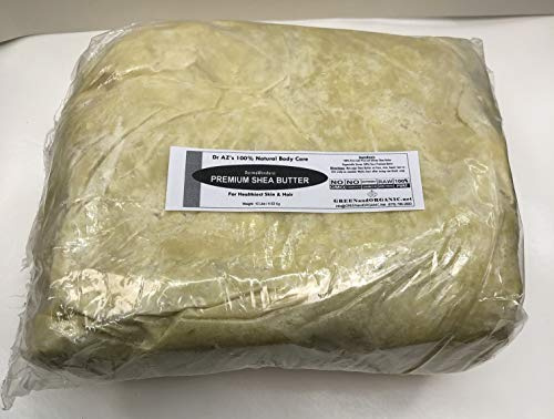 Pure African White Ivory Shea Butter 10Lbs Premium 100% Natural Virgin RAW Organic Grade A Unrefined Ghana Skin Beauty Care Face Body Hair Scalp Non GMO Karite by GREENandORGANIC