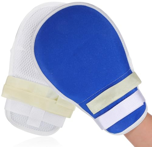 Healifty Gloves Padded Protectors with Adjustable Wrist for Patient and Finger Injury Prevention in Home and Hospital Care