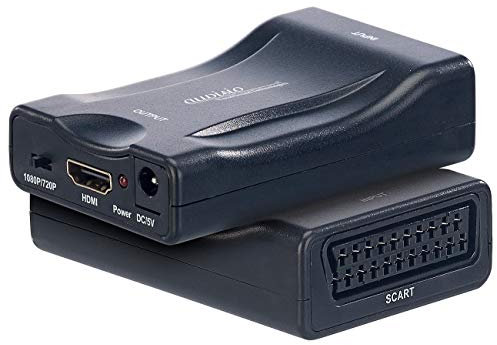 auvisio SCART-auf-HDMI-Adapter/Konverter mit USB-Ladekabel, 720p/1080p