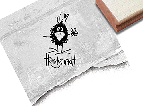 Stempel Textstempel Handgemacht mit Rabe- Schriftstempel Karten Geschenkanhänger Etiketten Schilder selbst gemacht Geschenke dekorieren- zAcheR-fineT