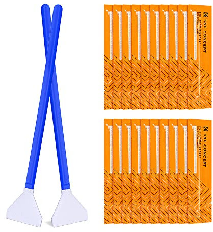 K&F CONCEPT Kit de Limpieza Sensor Full Frame 24mm,Limpiedor del Sensor de Cámara, Cleaning Kit Camara Hisopos de Microfibra Envasados al Vacío Individual para Objetivos/Canon/Sony/Nikon/Sony