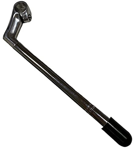 Sharplace Quill Stem Folding Bike Handle Bar 1 Threaded Tube High Strength Road Bike Gooseneck Clamp Classic Stem Riser Mountain Fixed Gear Accessories, Steel 25.4x22.2×300