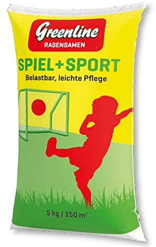 Greenline Rasensamen Spielrasen Sportrasen 5 kg Familienrasen Neuansaat