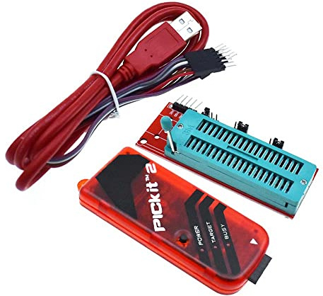 Reland Sun PICKIT2/3/3.5 Programador PIC ICD2 PICKit 2 Programación Adaptador Universal Programador Asiento (Kit 2+socket)
