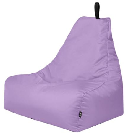 PatchHome XXL Lounge-Sessel – Ergonomischer Sitzsack für Gamer, Wohnzimmer & Outdoor – Mit Styropor-Füllung, Waschbarem Bezug & Reißverschluss zur Wiederbefüllung (Flieder)