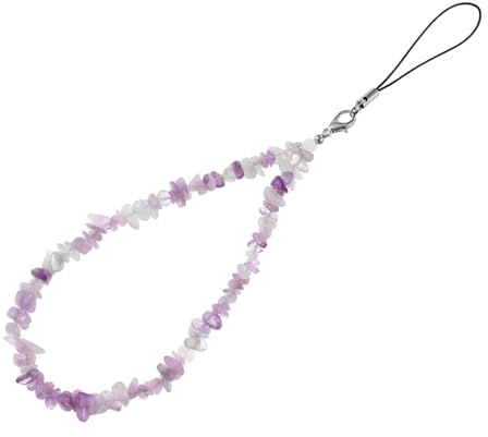 ifundom Beaded Charm: 2pcs Crystal Phone Charm Wrist Strap Handmade Strap Wristlet String for Women ID Badge