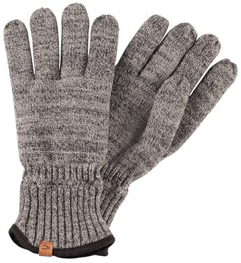 camel active Herren Strickhandschuhe mit warmen Futter Grau, menswear-L