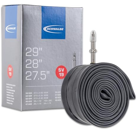 Schwalbe Schlauch Nr. 19 – Fahrradschlauch 27,5/28/29 Zoll (ETRTO 40/62-584/635) – Ventil SV 60mm – Standard Butylschlauch – Schlauch für Fahrrad