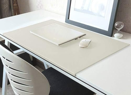 Benutzerdefinierte Größe Schreibtischunterlage Laptop Schreibtischunterlage Mausunterlage Schreibtischauflage Leder Schreibtischmatte mit Kantenschutz für Büro-oder Heimbereich(80 * 40cm)