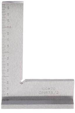 T Tulead 3.94×2.75 Machinist Square Precision Machinist Square Carbon Steel Right Angle Square Tool with Seat 2.75×0.79, for Engineer, Carpenter, Woodworker