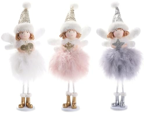 GRIRIW 3stücke Weihnachtsengel Dekoration Stehende Engel Ornamente Für Schreibtisch Nostalgische Weihnachtsbaum Für Festliche Anlässe Und Kreative Raumgestaltung