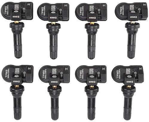 Sujurio 8Pcs Capteur de Pression des Pneus Programmable MX Sensor 315MHZ+433MHz 2 en 1 de Surveillance des Capteurs de Pression des Pneus Outil Universel et Modifiable TPMS- de Remplaceme