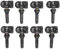 Sujurio 8Pcs Capteur de Pression des Pneus Programmable MX Sensor 315MHZ+433MHz 2 en 1 de Surveillance des Capteurs de Pression des Pneus Outil Universel et Modifiable TPMS- de Remplaceme