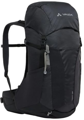VAUDE Brenta 24 Wanderrucksack, 24 Liter Volumen | Wanderrucksack für Damen & Herren 24 Liter – Aeroflex 3D Belüftung mit ErgoShape Schultergurten – Regenhülle & Eco Finish