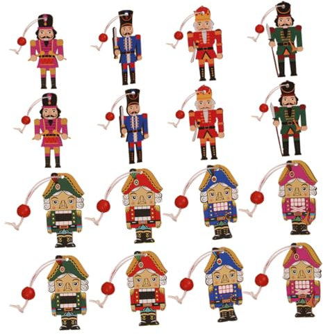 PRETYZOOM Nutcracker Decoration Christmas Soldier Cutout Ornament for Holiday Party Garden Decor