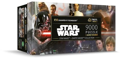 Trefl Prime - Puzzle UFT: Star Wars, Darth Vader Collection - 9000 Teile, Großes Spiel, Dickster Karton, Bio, EKO, Unterhaltung für Erwachsene und Kinder ab 12 Jahren, Mehrfabrig