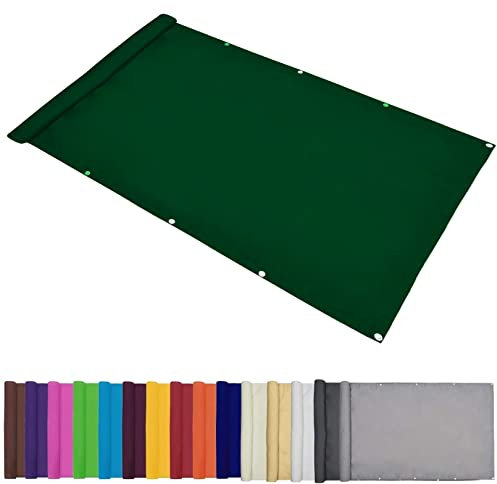 Toile d'ombrage rectangulaire résistante à l'eau pour terrasse, jardin, pelouse, piscine, vert foncé, 4 x 6 m