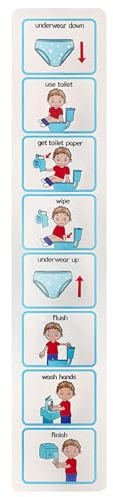 Töpfchentraining Visuell - Meine Toilettenroutinekarten | Visuelle Aid -Flash -Karten, Den Kindern Beibringen, Toilettenaufkleber, Töpfchen -Trainingsroutine -Diagramm, ADHS -Hilfsmittel Für Besondere