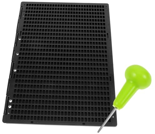 GALPADA 1 Set Tavoletta Braille Piatto braille per non vedenti adulti Stilo Kit tavola Braille scrivere scrittoio per persiane piastra di scrittura braille tavola braille cieca plastica