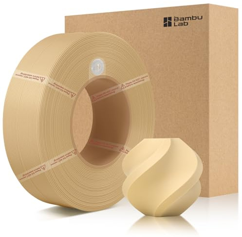 CCTREE Filamento di ricarica originale PLA opaco, 1,75 mm, marrone (Desert Tan 11401) | senza bobina, superficie opaca, filamento di stampa 3D con RFID per Bambu Lab A/X/P/H, AMS, 1 kg +/- 0,03 mm