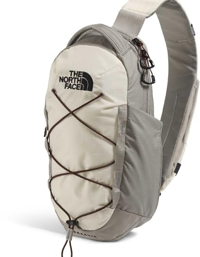 The North Face Borealis Sling Bag - Crossbody Bag, Water Repellent, Adjustable Strap, Multiple Compartments, Desert Stone/Stone Slab/Ember Soil, One Size