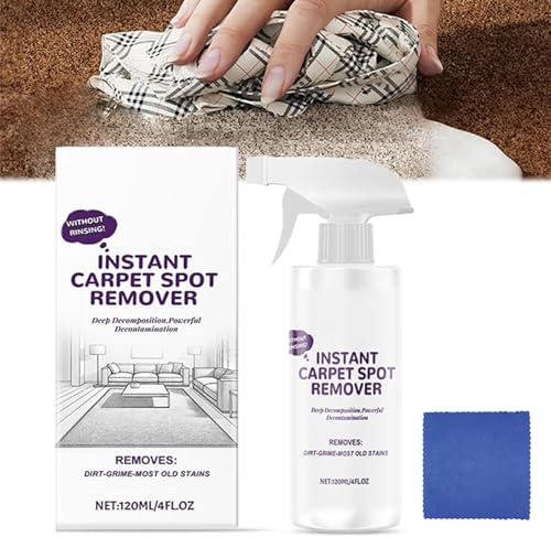 2025 New Instant Carpet Spot Remover, Multipurpose Powerful Quick-Drying Carpet Cleaner,Resolve Professional Strength Spot, Removes Pet Accidents, Grease, Red Wine, Household Stain Treater (1)