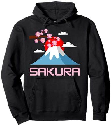 Linda flor de cerezo japonesa Sakura Sudadera con Capucha
