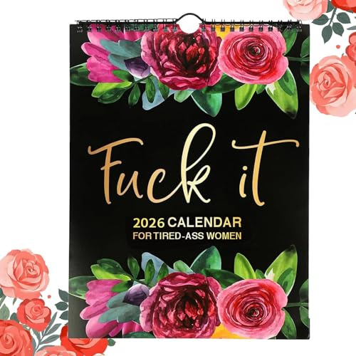 2026-kalender för trötta kvinnor Fu-ck It väggkalender 2026 för trötta kvinnor rolig nyhet månadsplanerare hem kontor arrangör