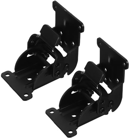 Hoement 2piezas Bisagra De Doble Freno para Patas De Mesa Bisagra Oculta De Resistentes para Cocina y Dormitorio Soporte para Estante